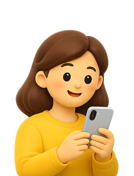 Mom photo upload illustration